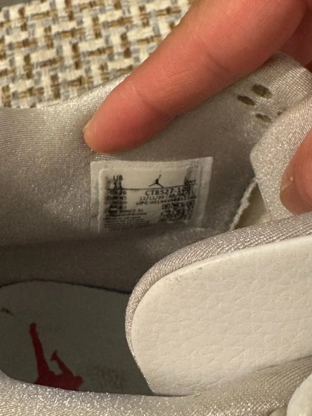 Jordan 4 White Oreo Men's Size 11 No Box Used CT8527-100